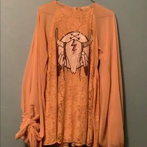 Wildfox White Label Texas Tan  Goth Dress